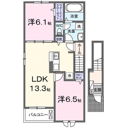 中津駅 徒歩27分 1-2階の物件間取画像